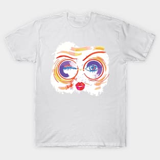 Girl Wink EyeA Strong Woman Looks A Challenge In The Eye And Gives It A Wink Birthday Gift For Women T-Shirt